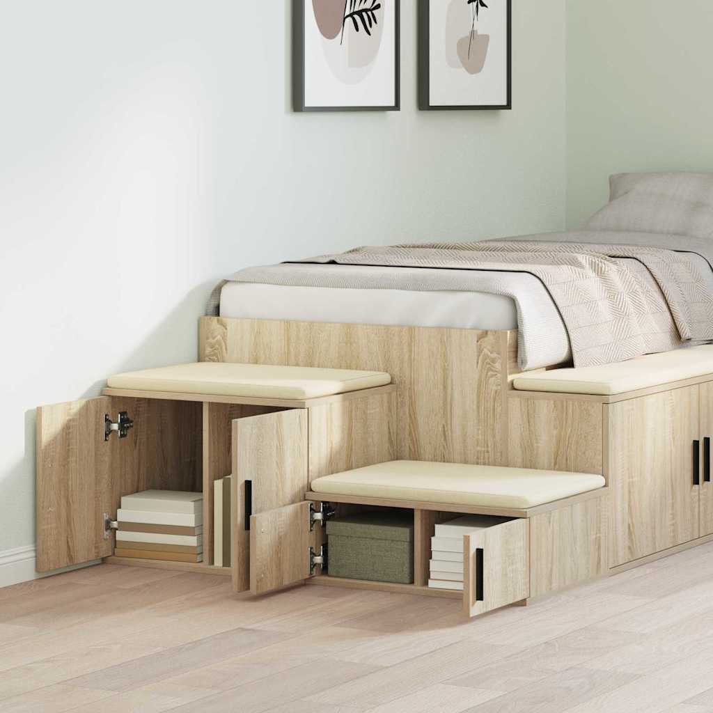 Storage Cabinet Sonoma oak 118 x 41 x 40 cm Engineered wood